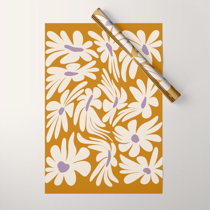 Floral Wave Wrapping Paper Gallery Image 1