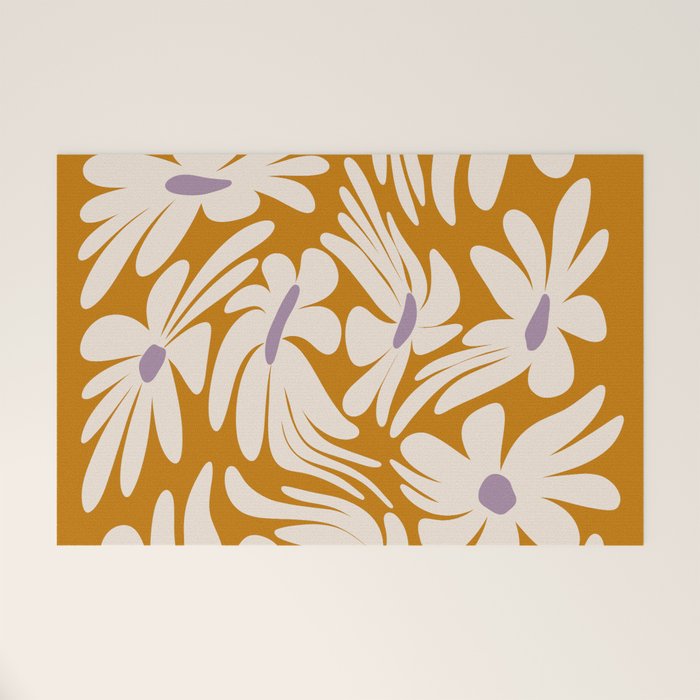 Floral Wave Welcome Mat Gallery Image 1