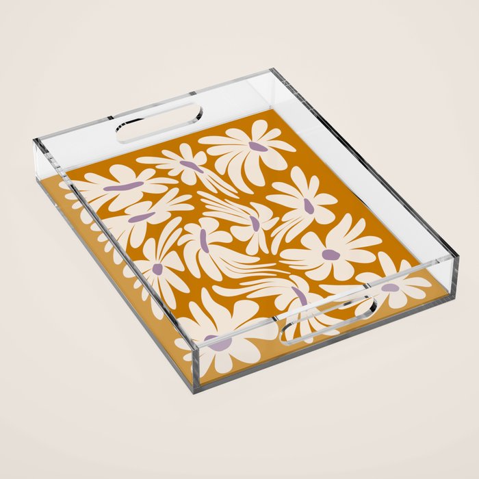 Floral Wave Acrylic Tray Gallery Image 1