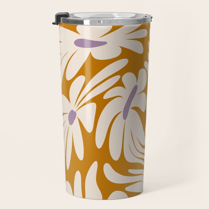 Floral Wave Travel Mug Gallery Image 3