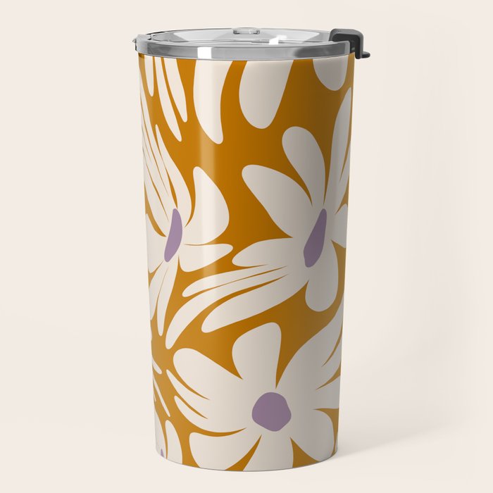 Floral Wave Travel Mug Gallery Image 2
