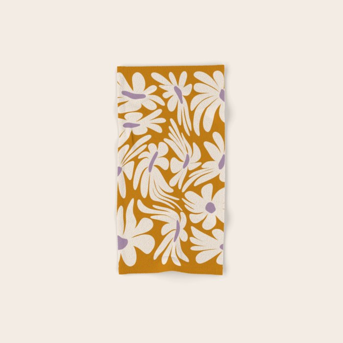 Floral Wave Bath Towel Gallery Image 1
