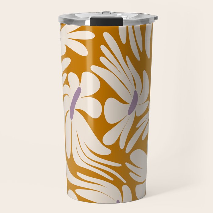 Floral Wave Travel Mug Gallery Image 1
