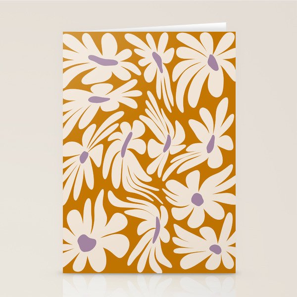 Floral Wave Stationery Card Gallery Image 1