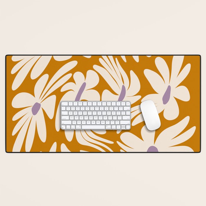 Floral Wave Desk Mat Gallery Image 1