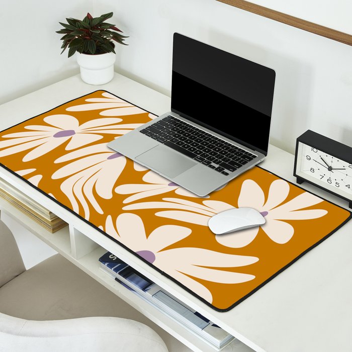 Floral Wave Desk Mat Gallery Image 2
