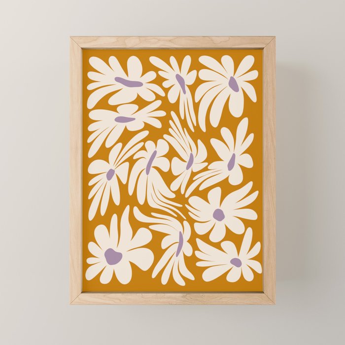 Floral Wave Mini Art Print Gallery Image 1