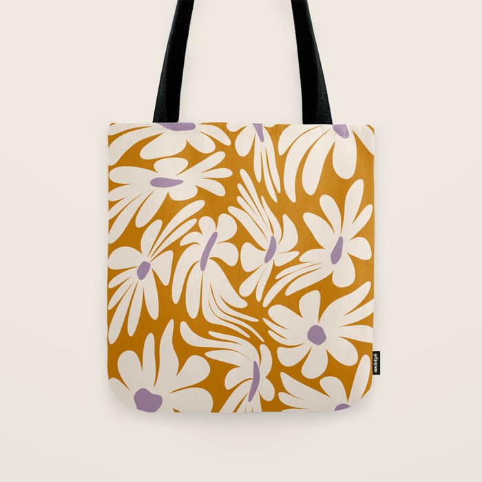 Floral Wave Tote Bag Gallery Image 1