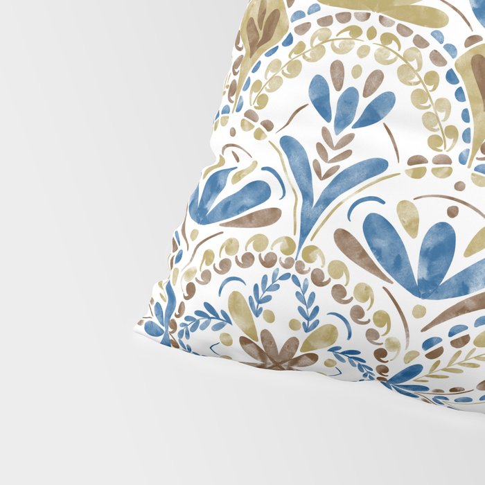 Whimsical Botanical Tile Pillow Sham Gallery Image 4