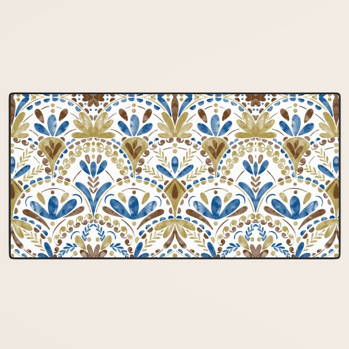 Whimsical Botanical Tile Desk Mat Gallery Image 3