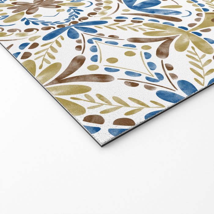 Whimsical Botanical Tile Welcome Mat Gallery Image 2
