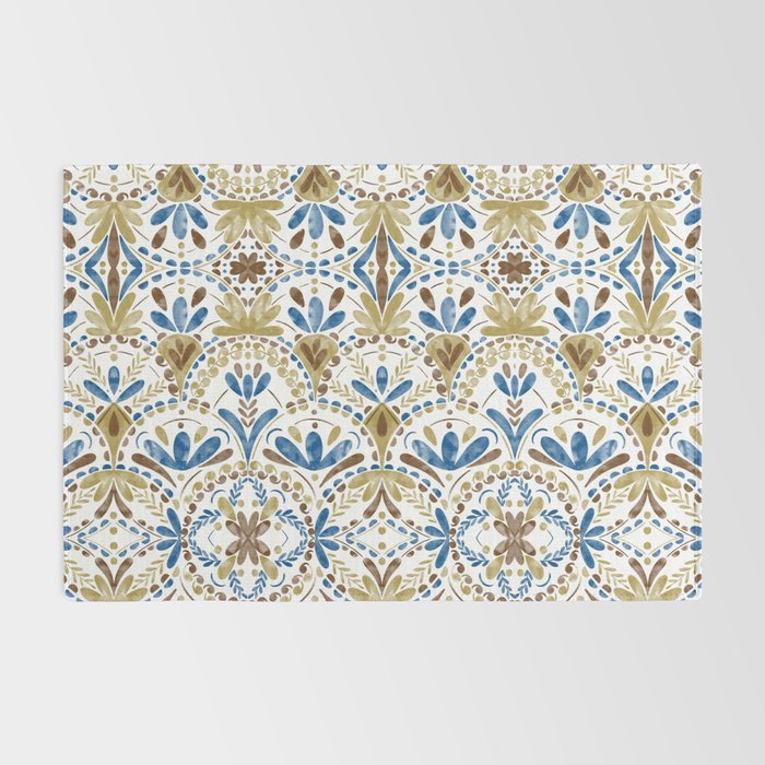 Whimsical Botanical Tile Rug Gallery Image 2