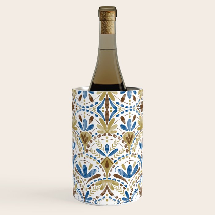 Whimsical Botanical Tile Wine Chiller Gallery Image 1