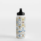 Whimsical Botanical Tile Water Bottle Gallery Image 3
