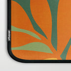 Retro Earthy Floral in Green and Orange Laptop Sleeve Gallery Image 3