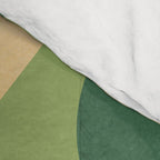 Retro Earthy Floral in Green and Orange Comforter Gallery Image 4