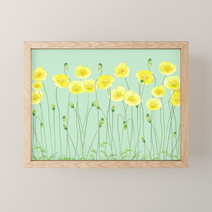 Yellow Wildflowers II Mini Art Print Gallery Image 1