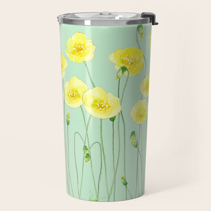 Yellow Wildflowers II Travel Mug Gallery Image 2