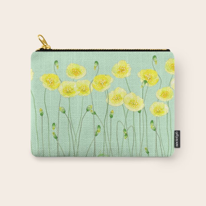 Yellow Wildflowers II Carry All Pouch Gallery Image 1