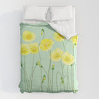 Yellow Wildflowers II Duvet Cover Gallery Image 6