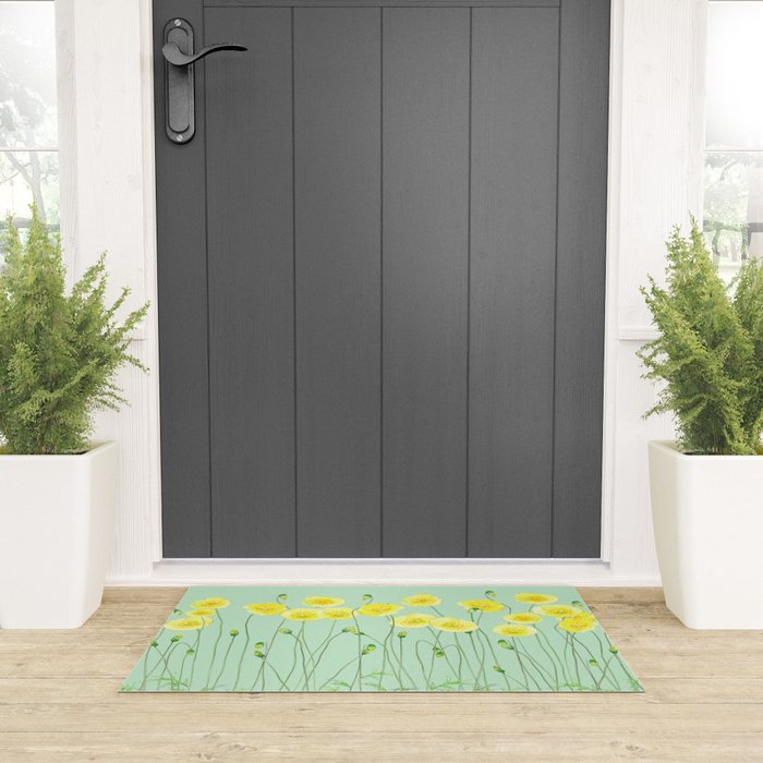 Yellow Wildflowers II Welcome Mat Gallery Image 3