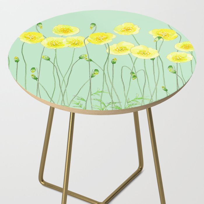 Yellow Wildflowers II Side Table Gallery Image 2