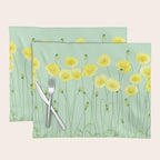Yellow Wildflowers II Placemat Gallery Image 1