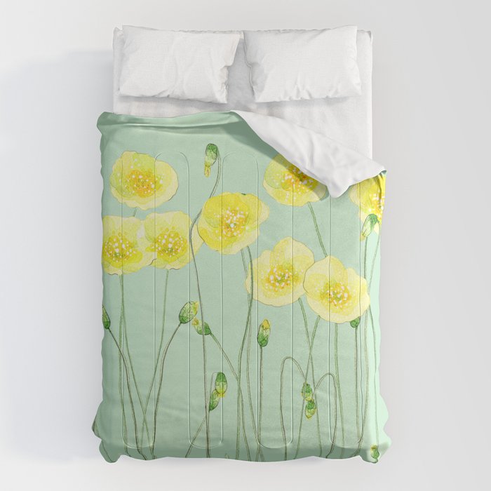 Yellow Wildflowers II Comforter Gallery Image 1