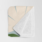 Wild Daisies - blue & pink Throw Blanket Gallery Image 3