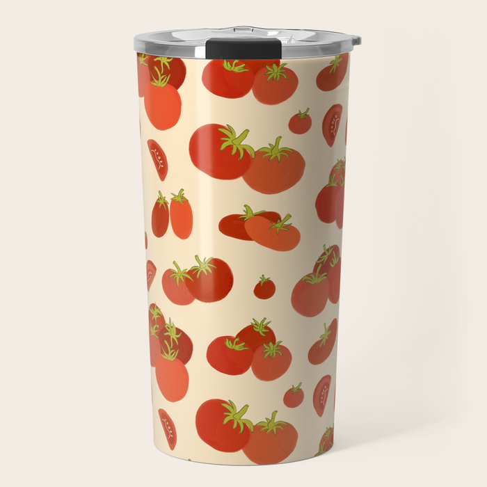 Hand Drawn Italian Roman Pomodori Tomato Classic Mediterranean Art Travel Mug Gallery Image 1