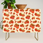 Hand Drawn Italian Roman Pomodori Tomato Classic Mediterranean Art Credenza Gallery Image 1