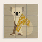 Whimsical Koala Wood Wall Art Gallery Image 1