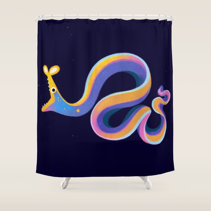 Blue ribbon eel Shower Curtain Gallery Image 1