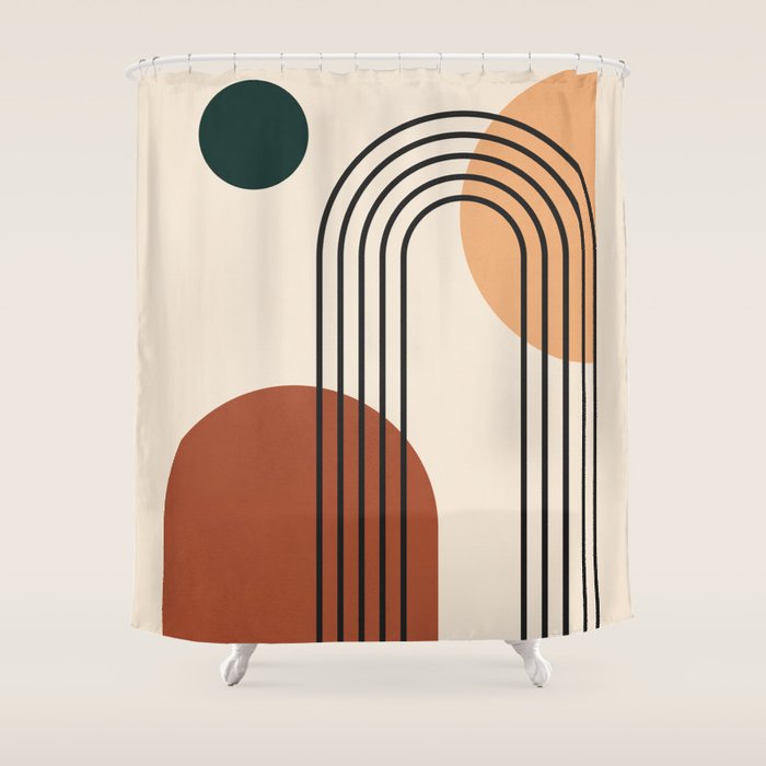 geometric abstract 59 Shower Curtain Gallery Image 1