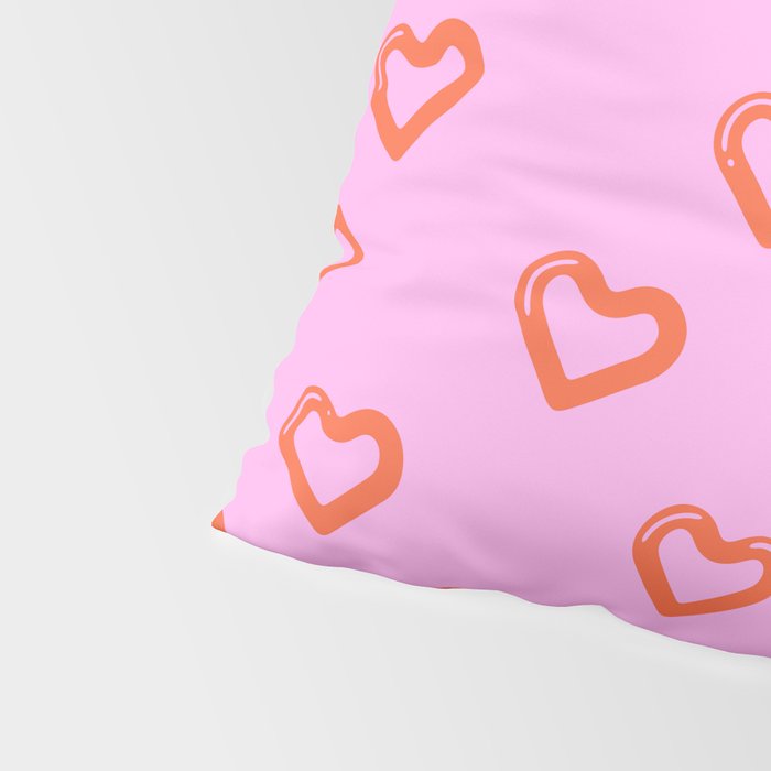 Red love heart shape pattern Pillow Sham Gallery Image 4