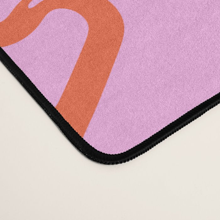 Red love heart shape pattern Desk Mat Gallery Image 4