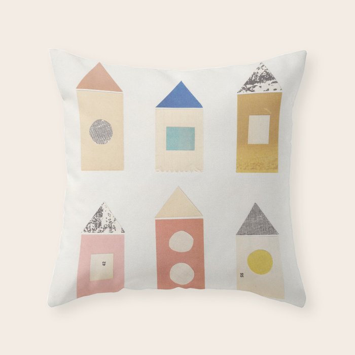Paper City #1 Throw Pillow Gallery Image 6