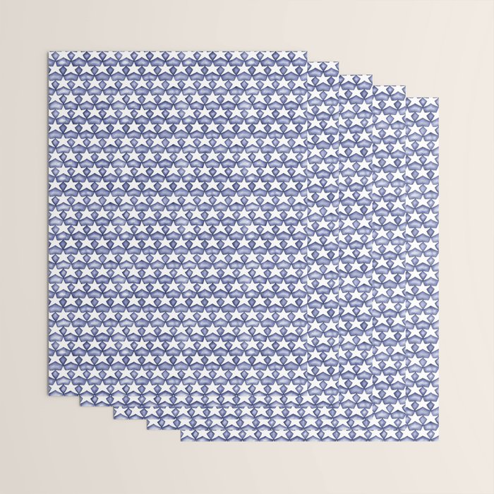 Dark Indigo Stars Wrapping Paper Gallery Image 3