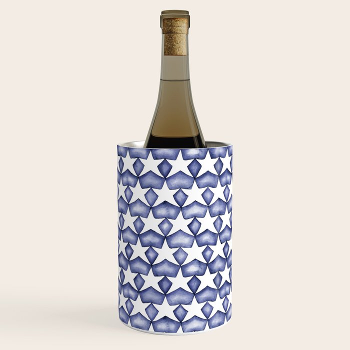 Dark Indigo Stars Wine Chiller Gallery Image 1