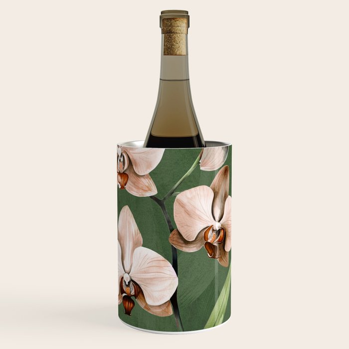 White Orchid Floral Art 4  Wine Chiller Gallery Image 1
