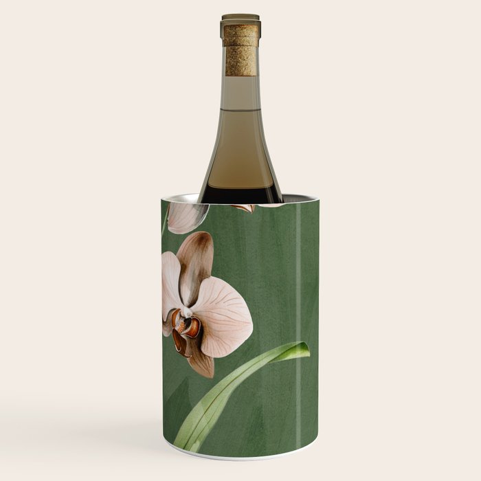 White Orchid Floral Art 4  Wine Chiller Gallery Image 3