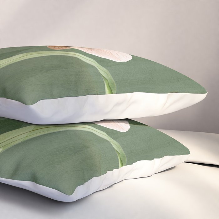 White Orchid Floral Art 4  Pillow Sham Gallery Image 3