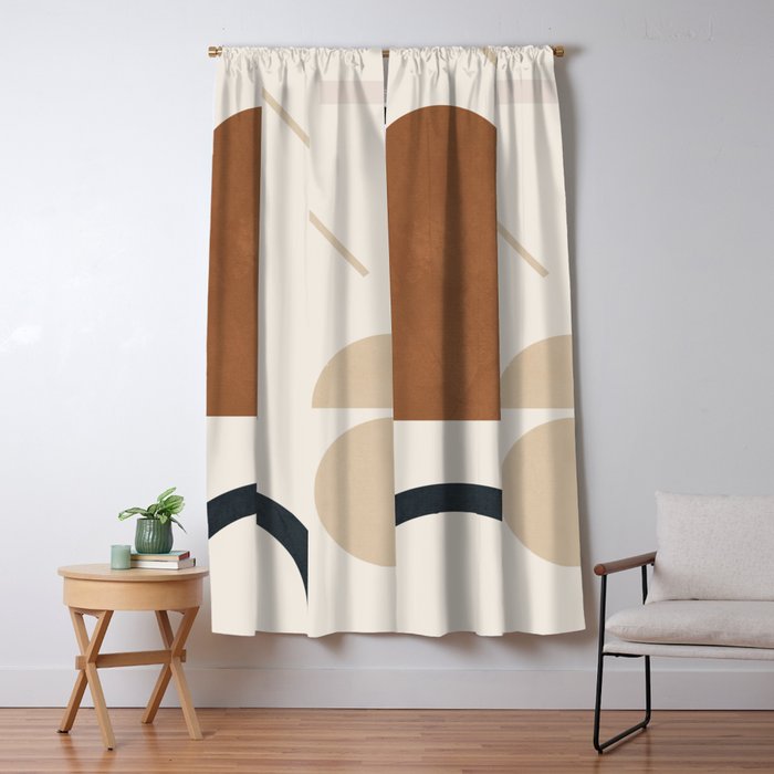 Geometric Modern Art 32 Window Curtain Gallery Image 5