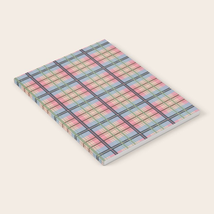 Pastel Tartan Delight Notebook Gallery Image 2