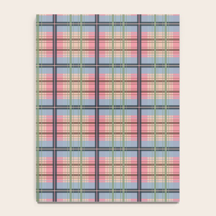 Pastel Tartan Delight Notebook Gallery Image 4