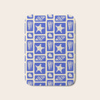 Vintage marine sea shell art pattern Bath Mat Gallery Image 1