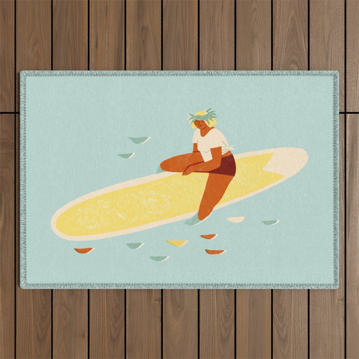Aloha girl Outdoor Rug Gallery Image 1