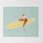 Aloha girl Throw Blanket Gallery Image 2