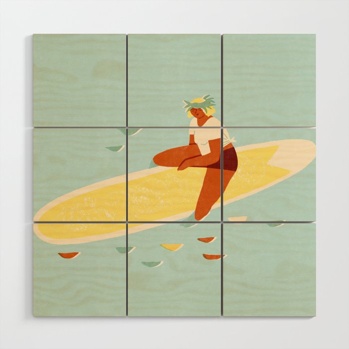 Aloha girl Wood Wall Art Gallery Image 1