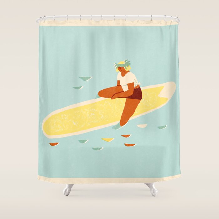 Aloha girl Shower Curtain Gallery Image 1